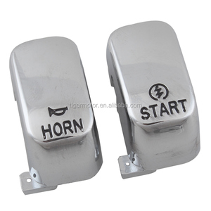 Kit di 6 Tappi per Interruttori Manubrio Cromati in ABS, Ricambi per <span class=keywords><strong>Harley</strong></span> Sportster Dyna Softail Road King <span class=keywords><strong>V</strong></span> <span class=keywords><strong>Rod</strong></span> dal 1996 al 2017 - Product Image 6