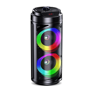 Altavoz Bluetooth con micrófono 6.5x2 20W KK-6201, luces RGB portátiles recargables para uso en fiestas de Karaoke - Product Image 2