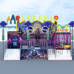Manège Tagada Disco Turntable Thrill Bouncing Ride avec système de rebond hydraulique, <span class=keywords><strong>attraction</strong></span> de parc d'attractions, directement de l'usine - Product Image 1