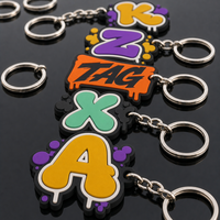 Porte-clés en PVC pour entreprise, porte-clés personnalisé avec logo, breloque en caoutchouc souple, vente en gros en vrac, faible MOQ, livraison rapide, fournisseur direct, OEM