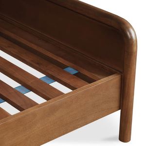 Cama Moderna de Estilo Medieval Simple de Madera Maciza para Dormitorio, Se Puede Personalizar en Grandes Cantidades - Product Image 5