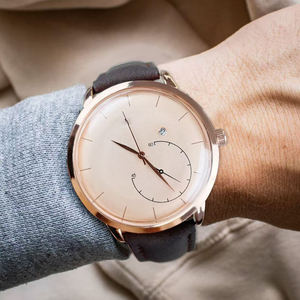 Montre pour homme personnalisée simple calendrier étanche grand cadran homme montre de luxe à quartz vintage - Product Image 4