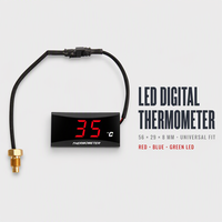 Nouveau Jauge de Température d'Eau Universelle en Plastique pour Moto, Affichage Numérique LED, Compteur pour Pièces de Rechange de Modification de Moto 12V