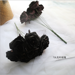 <span class=keywords><strong>E</strong></span>-20148 del Commercio All'ingrosso del ragazzo di laurea fiore piccolo singolo fiore di rosa bouquet di <span class=keywords><strong>rose</strong></span> nere matrimoni nero rosa di modo per il Regalo - Product Image 4