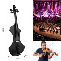 Xiaomi mijia — violon électrique 4/4 en bois massif, ramassage actif silencieux, tête de guitare 6 couleurs, nœud
