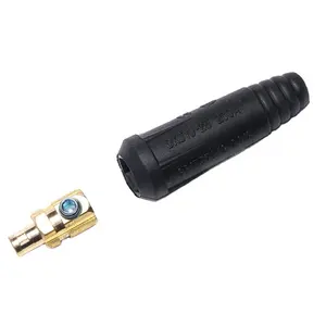 DKJ10-25 Black Euro Cable Connector Plug for welding machine