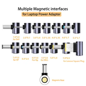 100W מגנטי תקע מחבר USB C כדי סוג C כבל מתאם מהיר טעינת USB סוג C מגנט ממיר עבור asus Hp Lenovo מחשב נייד