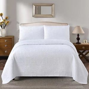 Colcha de microfibra sólida y funda de almohada, juego de cama de lujo, venta al por mayor - Product Image 1