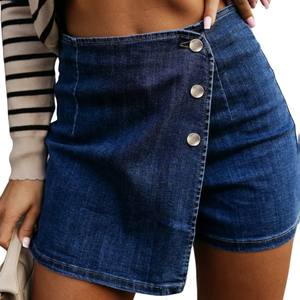 Shewin 2025 Pantalones Cortos de Mezclilla Azules para Mujer al por Mayor - Product Image 1