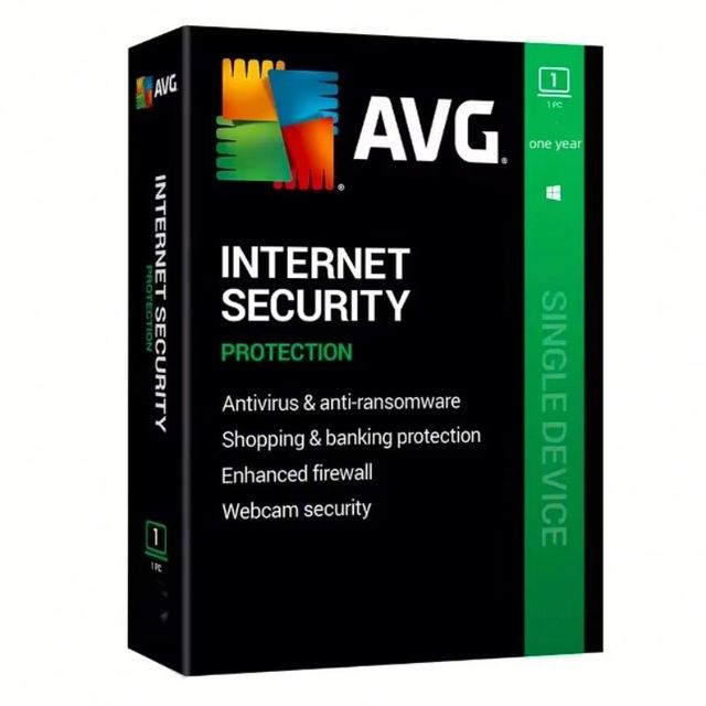 Yuexingxiang PC/Mac/Android/Linux 1 Device/1 Year Online Code Privacy Protection Antivirus Software AVG Internet Security 2022