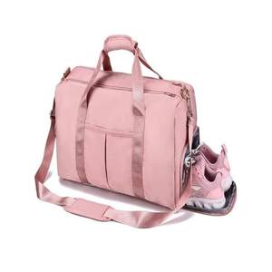 Borsa da ginnastica sportiva per uomo e donna con chiusura a cerniera borsa da viaggio con tasca impermeabile e scomparto per scarpe - Product Image 4