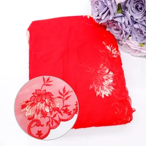 Passionate Red Tone 8-inch Embroidered Lace Underwear Sewing Decoration Clothes Skirt Art Decoration