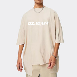 เสื้อยืดคอตตอนพรีเมียม 230gsm ทรงหลวม สไตล์สตรีทแวร์ ทรงบ็อกซี่ เรียบง่าย ไม่มีลาย เสื้อยืดโอเวอร์ไซส์ ยูนิเซ็กส์ - Product Image 1