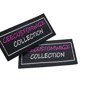 Sang Trọng Dệt Nhãn Biểu Tượng Tùy Chỉnh Tóc Giả Thẻ Long Lanh Tên Tóc Thẻ Và Nhãn - Product Image 5