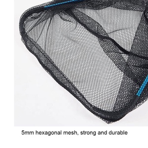 Gấp câu cá hạ cánh <span class=keywords><strong>Net</strong></span> cho nước ngọt nước mặn cao su Lưới Đánh Cá cho cá hồi cá da trơn Bass Telescopic nhôm cực xử lý - Product Image 4