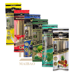 Rollo de lámina de impresión personalizada con cremallera, bolsa de almacenamiento para cigarros de tabaco, bolsa de Mylar, humidificador, preservación, paquete ZipBag <span class=keywords><strong>Boveda</strong></span> - Product Image 1