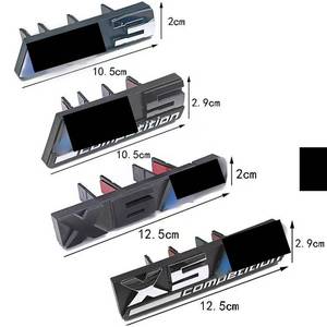 Emblème de calandre avant 3D pour <span class=keywords><strong>BMW</strong></span> X1 X2 X3 F39 F30 G80 e60 - Product Image 5