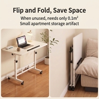 Bureau debout réglable en hauteur, bureau d'ordinateur réglable, table d'étude pliable, table pour ordinateur portable pour lit