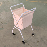 Panier à linge Rectangle personnalisé en toile roulante pour hôtel panier à linge avec roues