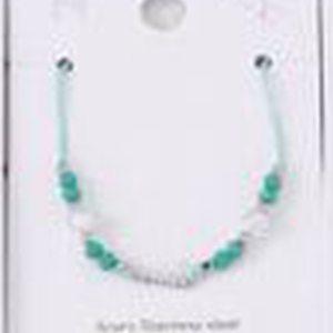 Butterfly Stainless Steel <b>Beaded</b> <b>Bracelet</b> with Pearl Crystal Fashion Accessory - Product Image 2