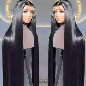 วิกผมดิบแบบชาวเวียดนามวิกผมมนุษย์แบบไม่มีกาวผมตรงแบบมีลูกไม้ด้านหน้า13X6 13x4จากสวิสเอชดีวิกผมมีลูกไม้ด้านหน้า - Product Image 2