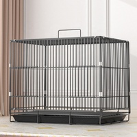 USMILEPET meilleure vente Cage d'élevage d'oiseaux en fer grand luxe pliable solide motif bouton extérieur adapté maison d'oiseau pour les oiseaux