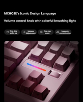 Clavier mécanique de jeu sans fil MCHOSE G87 V2 personnalisé, à échange à chaud, rétroéclairé RGB, trois modes, 87 touches