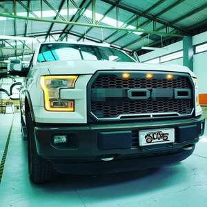 <span class=keywords><strong>F150</strong></span> 그릴 매트 블랙 랩터 스타일 그릴 변환 그릴 포드 F-150 편지 F R - Product Image 4