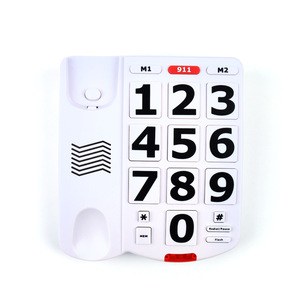 Teléfono Fijo con Botones Grandes y Cable, con SOS y Marcación Rápida M1 M2, Volumen de Llamada Ajustable, Teléfono Fijo para Personas Mayores y Cuidado en el Hogar - Product Image 3