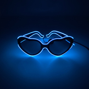Sáng tạo LED nhấp nháy EL Dây kính hình trái tim nhựa Glowing Eyewear cho tốt nghiệp bên buổi hòa nhạc raves Nguồn cung cấp đồ chơi - Product Image 3