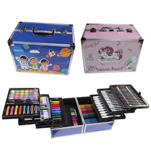 Set di 133 Pennarelli ad Acqua in Alluminio per Bambini, Marca OEM, Valigetta Portatile Certificata EN71 per Lezioni d'Arte nelle Scuole Elementari - Product Image 1