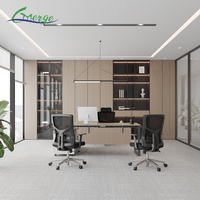 Scrivania Direzionale con Credenza, Gestione Cavi e Piano in Legno per Progetti Commerciali, OEM ODM Disponibile