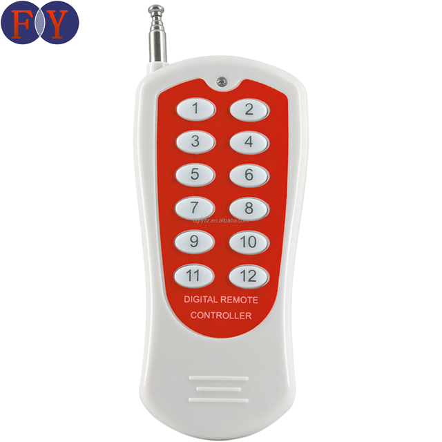Durable 12 Channel 433MHz Learning Code RF Remote High Power Wireless Controller for Industrial Equipment and Smart Access