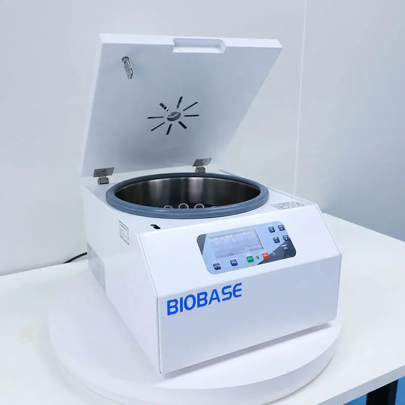 BIOBASE Centrífuga de mesa de baixa velocidade grande máquina centrífuga refrigerada de 8 tubos