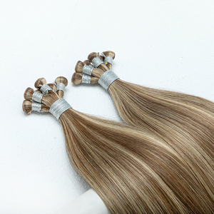 Европейские девственные волосы, гениальные волосы, наращивание волос, невидимые двойные вытянуемые человеческие волосы, гениальные волосы, шелковистые прямые пряди - Product Image 1