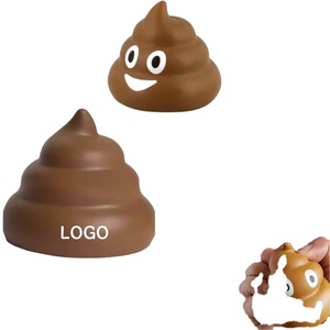 Pelota Antiestrés con Emoticono de Popó, Personalizable con Logotipo, Juguetes Antiestrés con Diseño de Popó Sonriente, Juguetes Blandos para Apretar, Regalos Promocionales, Juguetes Educativos para Fiestas - Product Image 1