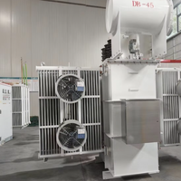 Transformateur de distribution triphasé immergé dans l'huile à forte charge 10000 kVA 35 kV 10 kV/11 kV avec fonction d'alarme de surcharge
