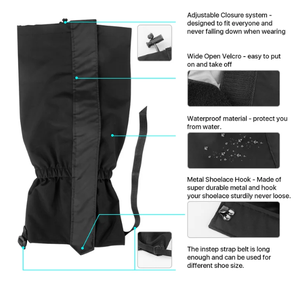 可定制徽标便携式雪地护腿套防水牛津布材质PVC露营徒步登山旅行休闲使用 - Product Image 3