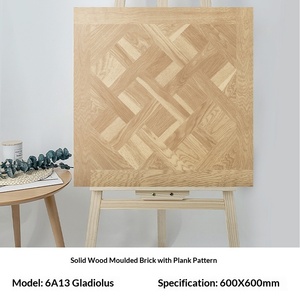 Carrelage Céramique Effet Bois Rétro Versailles 600x600mm 5mm Antidérapant Mat pour Salon Surface Antique 0,5% Humidité - Product Image 6