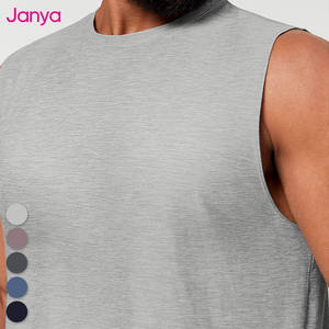 Janya Schnelltrocknende Herren-Tanktops Komfortable Ärmellose Gym-Shirts Atmungsaktive Elastische Slim-Fit Muskel-Shirts - Product Image 4