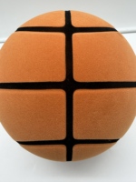 Ballon de basket silencieux personnalisé en mousse PU avec logo, taille 7, mini ballon silencieux pour intérieur, jouet rebondissant pour enfants