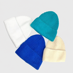 Gorro de Punto para Hombre, <span class=keywords><strong>Otoño</strong></span>-Invierno, Nuevo, Moderno, Elegante, con Etiqueta Bordada, Cálido y a la Moda - Product Image 1