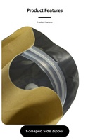 Sachets en aluminium refermables avec fermeture éclair et valve unidirectionnelle pour café, thé et snacks