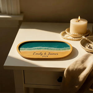 Tabla <span class=keywords><strong>de</strong></span> cortar personalizada <span class=keywords><strong>de</strong></span> madera <span class=keywords><strong>de</strong></span> acacia con resina epoxi, tabla <span class=keywords><strong>de</strong></span> cortar <span class=keywords><strong>de</strong></span> resina con diseño <span class=keywords><strong>de</strong></span> océano y río para servir alimentos, juego <span class=keywords><strong>de</strong></span> tenedores - Product Image 2