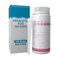 Tiras Reactivas de Ácido Peracético 0-2000 ppm para el Sector Sanitario/Laboratorio/Alimentos y Bebidas/Tratamiento de Aguas/Industrial