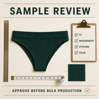 Suministro de Fábrica HAGO, Bragas de Mujer sin Costuras, Ropa Interior Acanalada, Suave y Transpirable, Bragas para Dama, Venta al Por Mayor, Personalizadas