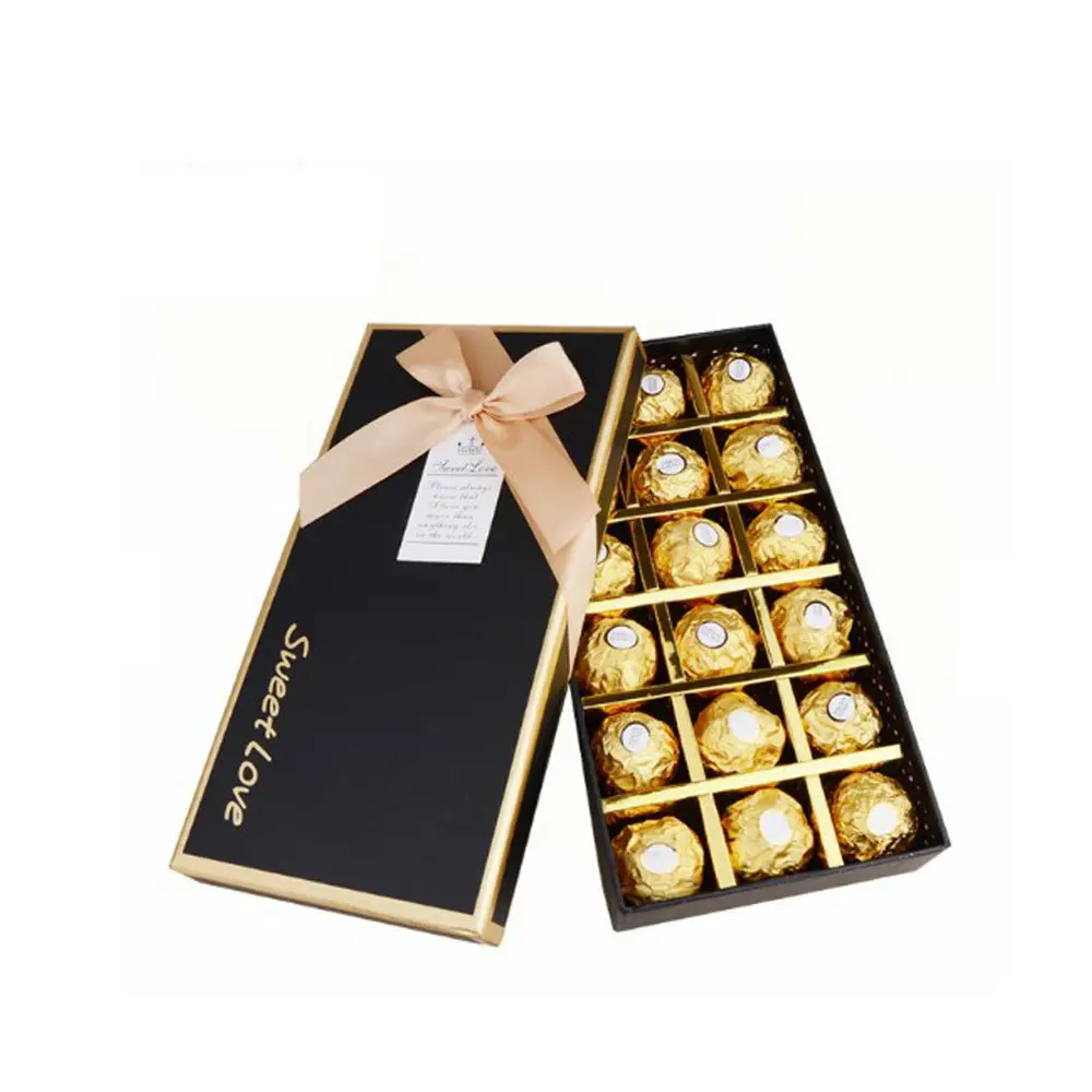 Custom Special Shape Wholesale Black Chocolate Cake Sweet Candy Food Packaging Gift Paper Box