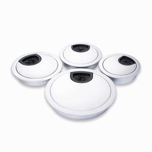 Round Cable Management <b>Box</b> Zinc Alloy Dustproof Cover Bolt Inserting Type Minimalist Office Desktop Furniture Hardware Accessory - Product Image 5