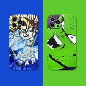 Goku Piccolo – coque de téléphone IMD souple à motifs de dessin animé japonais pour iPhone 11 12 13 Pro Max XR Xs Max 7 8 Plus