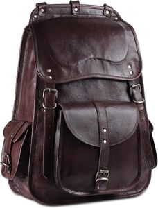 Handmade World Full Grain Leather Backpack <b>for</b> <b>Men</b> – 18 Inch Laptop <b>Bag</b>, Handmade Real Leather, Business Travel <b>Work</b> Backpack - Product Image 6